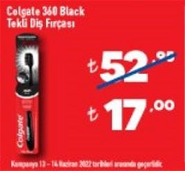 Şok Colgate 360 Black Tekli Diş Fırçası