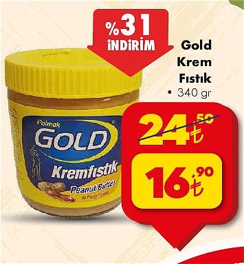 Gold Krem Fıstık 340 gr image