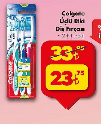 Colgate Üçlü Etki Diş Fırçası 2+1  image