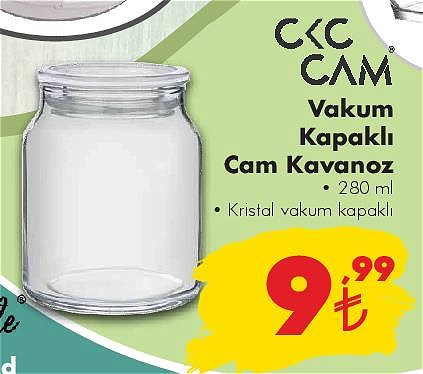 Ckc Cam Vakum Kapaklı Cam Kavanoz 280 ml image