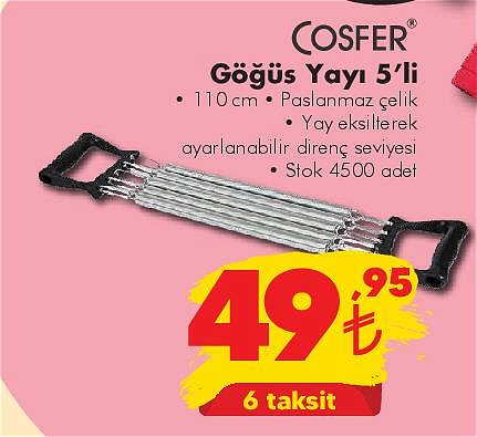 Cosfer Göğüs Yayı 5'li image