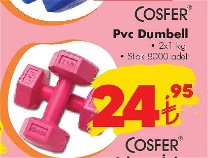 Cosfer Pvc Dumbell 2x1 kg image