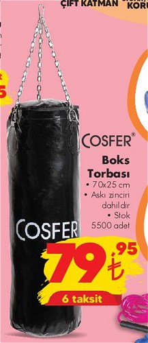 Cosfer Boks Torbası 70x25 cm image