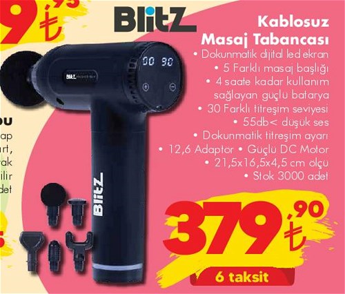 Blitz Kablosuz Masaj Tabancası image