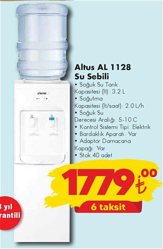 Altus AL 1128 Su Sebili image