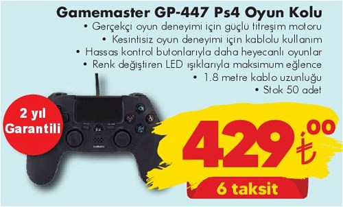 Gamemaster GP-447 Ps4 Oyun Kolu image