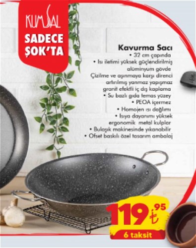 Kumsal Kavurma Sacı 32 cm image