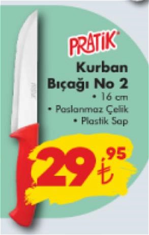 Pratik Kurban Bıçağı No 0 image