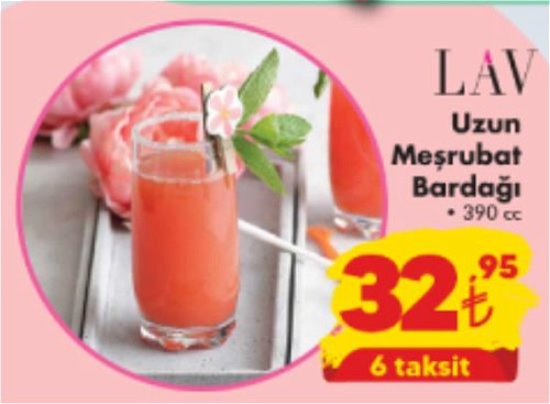 Lav Uzun Meşrubat Bardağı 390 cc image