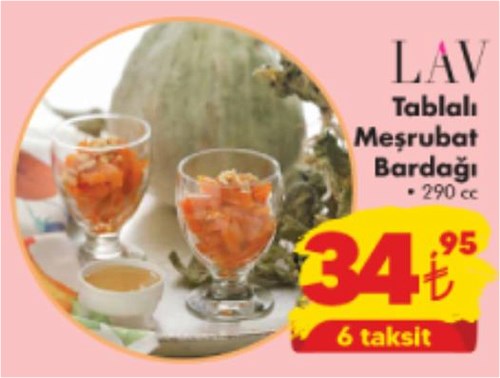 Lav Tablalı Meşrubat Bardağı 290 cc image