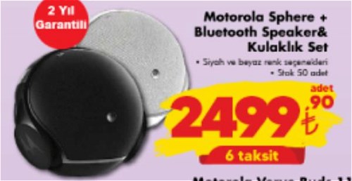 Motorola Sphere + Bluetooth Speaker&Kulaklık Set image
