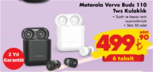 Motorola Verve Buds 110 Tws Kulaklık image