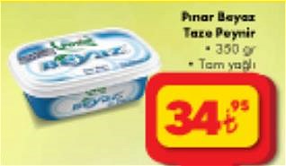 Pınar Beyaz Taze Peynir 350 gr Tam Yağlı image