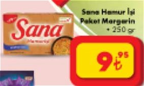 Sana Hamur İşi Paket Margarin 250 gr image