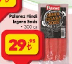 Polonez Hindi Izgara Sosis 300 gr image