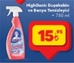 HighGenic Duşakabin ve Banyo Temizleyici 750 ml image