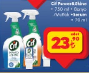 Cif Power&Shine 750 ml Banyo/Mutfak + Serum 750 ml image