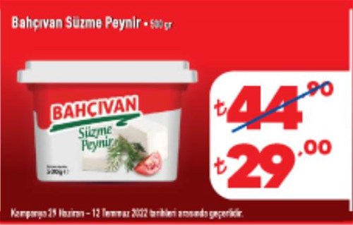 Bahçıvan Süzme Peynir 500 gr image