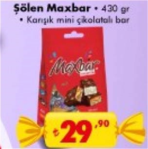 Şölen Maxbar 430 gr Karışık Mini  Çikolatalı Bar image