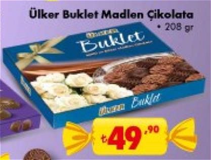 Ülker Buklet Madlen Çikolata 208 gr image