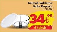 Paşabahçe Bölmeli Saklama Kabı Kapaklı 785 cc image