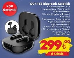 QCY T13 Bluetooth Kulaklık image