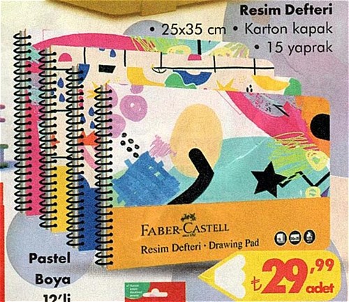 Faber Castell Resim Defteri 25x35 cm Karton Kapak 15 Yaprak image