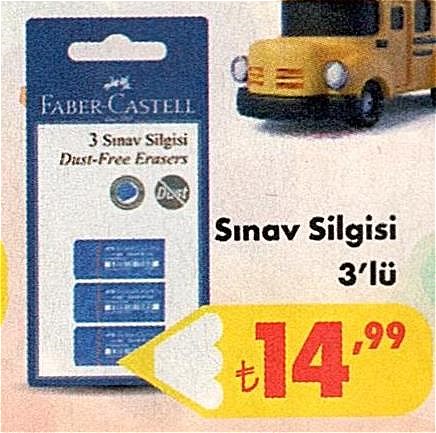 Faber Castell Sınav Silgisi 3'lü image