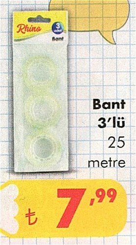 Bant 3'lü 25 m image