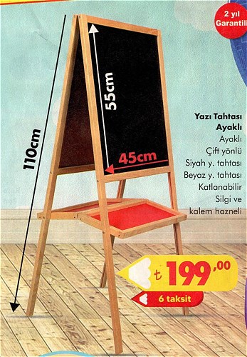 Yazı Tahtası Ayaklı 110x55x45 cm image