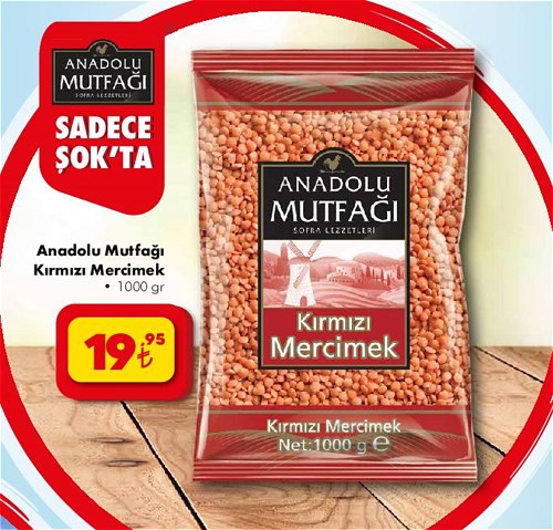 Anadolu Mutfağı Kırmızı Mercimek 1000 gr image