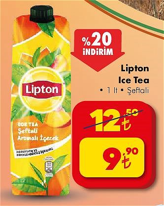 Lipton Ice Tea 1 lt Şeftali image