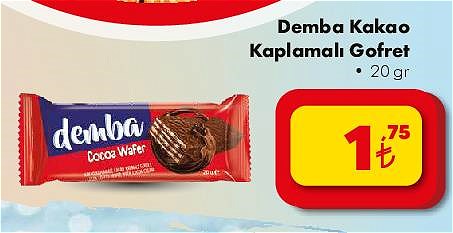 Demba Kakao Kaplamalı Gofret 20 gr image