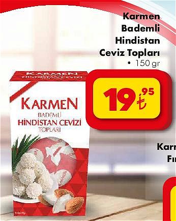 Karmen Bademli Hindistan Cevizi Topları 150 gr image