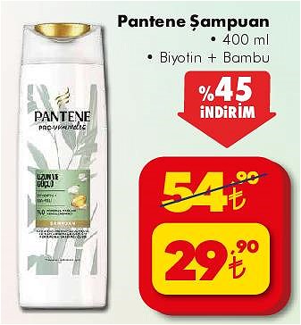 Pantene Şampuan Biyotin+Bambu 400 ml image