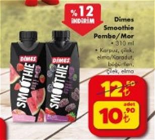 Dimes Smoothie Pembe/Mor 310 ml image