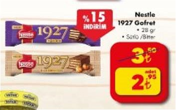 Şok Nestle 1927 Gofret 28 gr