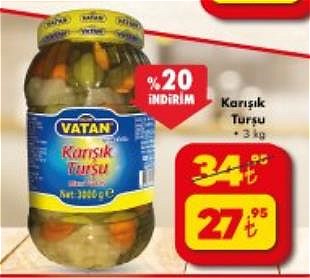 Vatan Karışık Turşu 3 kg image