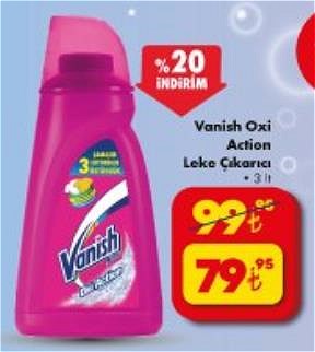 Vanish Oxi Action Leke Çıkarıcı 3 lt image