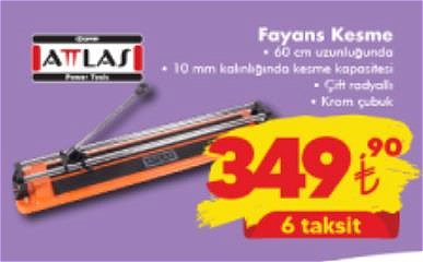 Atlas Fayans Kesme 60 cm image