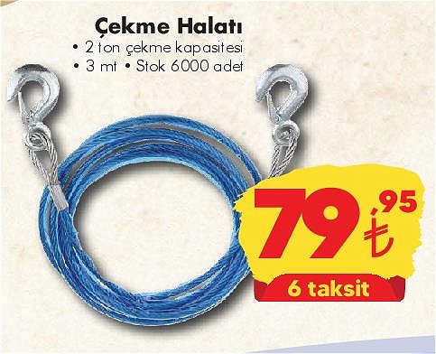 Çekme Halatı 3 mt image