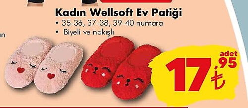 Kadın Wellsoft Ev Patiği image