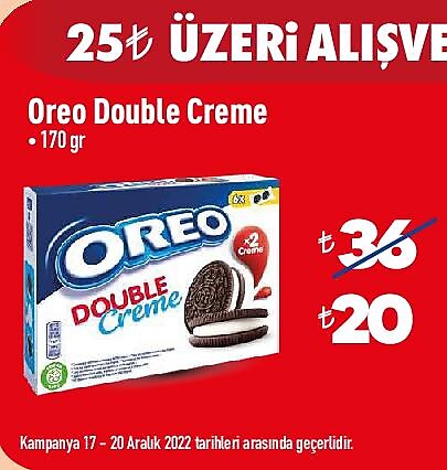 Oreo Double Creme 170 gr image