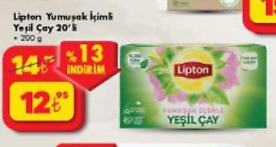 Lipton Yumuşak İçimli Yeşil Çay 20'li 200 g image