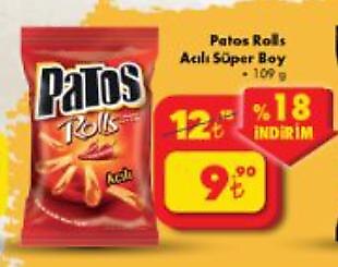 Patos Rolls Acılı Süper Boy 109 g image