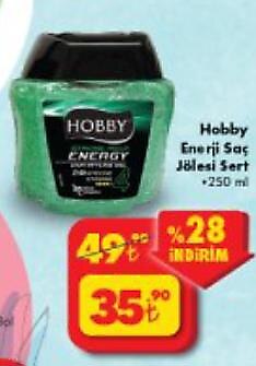 Hobby Enerji Saç Jölesi Sert 250 ml image