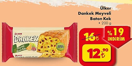 Ülker Dankek Meyveli Barton Kek 200 g image