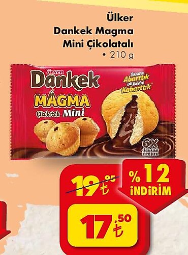 Ülker Dankek Mini Çikolatalı Magma 210 g image