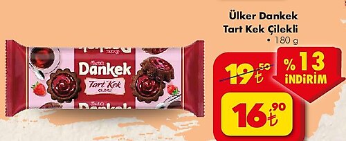 Ülker Dankek Tart Kek Çilekli 180 g image