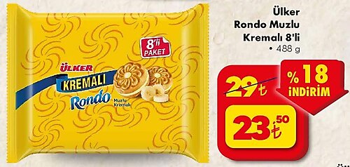 Ülker Rondo Muzlu Kremalı 8'li 488 g image